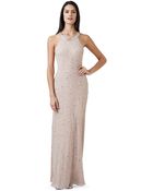 Adrianna Papell Petite Sleeveless Beaded Gown - Lyst