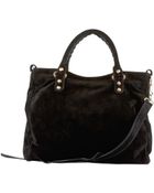 Balenciaga Giant 12 Golden Suede Velo Bag - Lyst