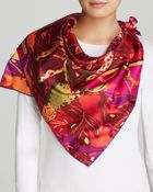 Ferragamo Foulard Gize Silk Square Scarf - Lyst