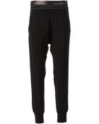 Neil Barrett Shiny Waistband Track Pants - Lyst