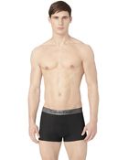Calvin Klein Dual Tone Logo Trunks - Lyst