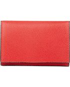 Valextra Foldover Vertical Card Case - Lyst