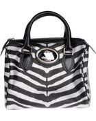 Roberto Cavalli Medium Fabric Bag - Lyst