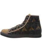 Marc Jacobs Peacock Print Hitop Trainer - Lyst