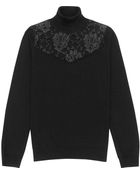 Reiss Alicia Lace Roll Neck Jumper - Lyst
