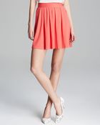Three Dots Pleated Skirt - Lyst