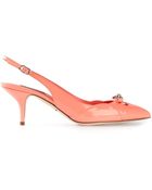 Dolce & Gabbana 'Bellucci K' Slingback Pumps - Lyst