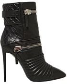 Giuseppe Zanotti 110Mm Quilted Zipped Calf Ankle Boots - Lyst