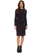 Nicole Miller Quinn Striped Jersey Dress - Lyst