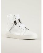 MICHAEL Michael Kors Plaque Detail Hi-Top Sneakers - Lyst