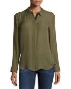 Michael Stars Silk Button-Down Blouse - Lyst