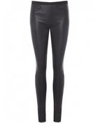 Helmut Lang Leather Leggings - Lyst