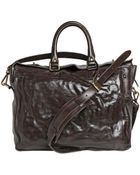 Officine Creative Brushed Leather Satchel - Lyst