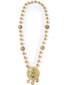 Dolce & Gabbana Cameo Coin Necklace - Lyst