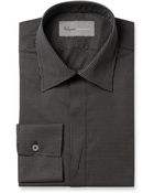 Kilgour Black Spot-Print Lightweight Cotton Shirt - Lyst