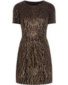 Karen Millen Sequin Pattern Dress - Lyst
