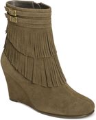 Aerosoles Plumming Bird Wedge Booties - Lyst