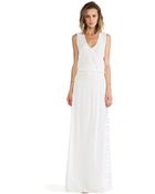 Alexis Pat V Neck Maxi Dress - Lyst