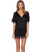 Vix Fringe Caftan - Lyst