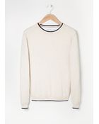 Mango Man Elbow-Patch Wool-Blend Sweater - Lyst
