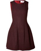 Prabal Gurung Molded Seam Wool Dress - Lyst