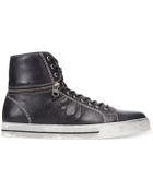 Armani Jeans Convertible Hi-Top Sneakers - Lyst