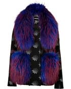 Matthew Williamson Jacket With Fur Shawl - Lyst