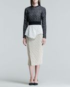 Proenza Schouler Long-Sleeve Peplum Dress - Lyst