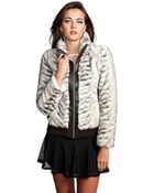 Guess Melbourne Faux Fur Jacket - Lyst