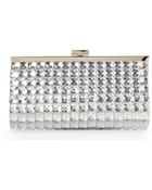 La Regale Silver-Tone Embellished Clutch - Lyst