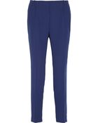 J.Crew High-Rise Crepe Tapered Pants - Lyst