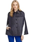 Brooks Brothers Plaid Cape - Lyst