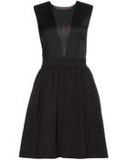 By Malene Birger Imaska Chiffontrimmed Crepe Dress - Lyst