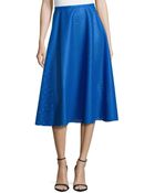 Michael Kors Felt Perforated Circle Skirt - Lyst
