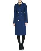 Smythe Reefer Double-breasted Long Coat - Lyst