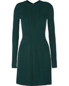 Balmain Pintucked Crepe Mini Dress - Lyst