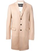 DSquared2 Single Breasted Coat - Lyst