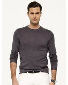 Ralph Lauren Black Label Cashmere Crewneck Sweater - Lyst