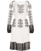 Altuzarra Bridget Embroidered Silk Dress - Lyst