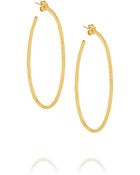 Herve Van Der Straeten Hammered Gold-Plated Earrings - Lyst