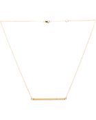 Jennifer Zeuner Horizontal Bar Necklace With Diamond - Lyst