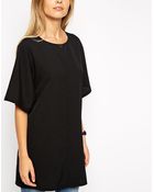 Asos Longline Kimono Sleeve Tunic - Lyst