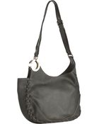 Gucci Grey Leather Charlotte Medium Shoulder Bag - Lyst