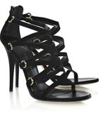 Giuseppe Zanotti Suede Multi-strap Sandals - Lyst