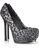 Saint Laurent Tribtoo Printed Calf Hair Pumps - Lyst