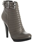 7 For All Mankind Taupe Nappa Parker Ankle Boots - Lyst