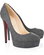 Christian Louboutin Bianca 140 Flannel Pumps - Lyst