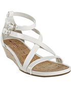 Prada Sport White Patent Leather Jute Wedge Sandals - Lyst