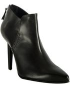 Calvin Klein Black Calfskin Jordane Ankle Boots - Lyst