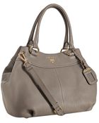Prada Clay Pebbled Leather Sacca 2 Manici Shoulder Bag - Lyst